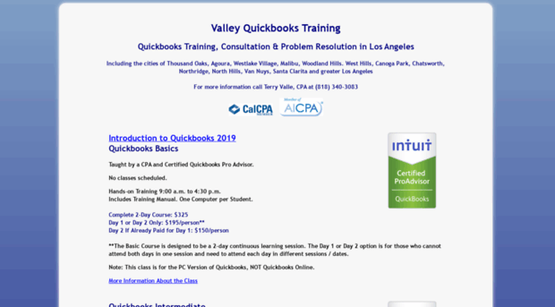 valleyquickbookstraining.com