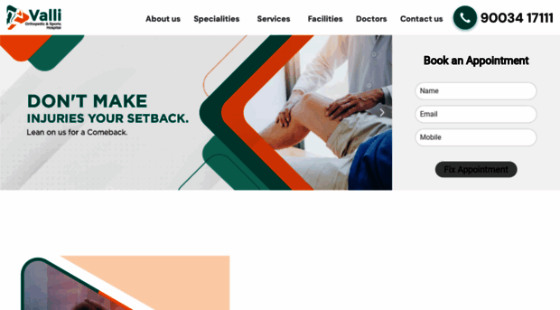 valliorthosportshospital.com