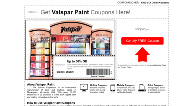 valsparpaint.couponrocker.com