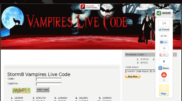 vampireslivecode.com