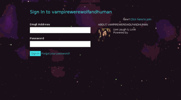 vampirewerewolfandhuman.ning.com