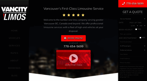 vancitylimos.com