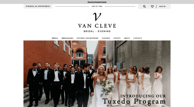 vanclevebridal.com