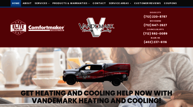 vandemarkheatingcooling.com