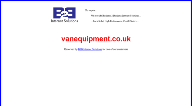 vanequipment.co.uk