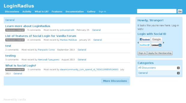 vanillaforums.loginradius.com