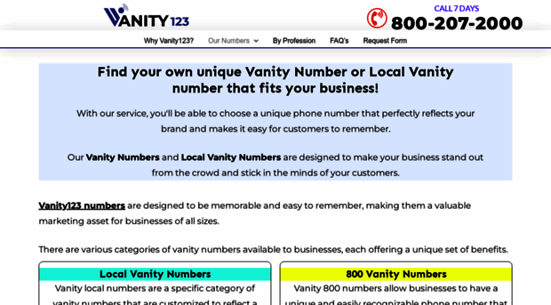 vanity123.com