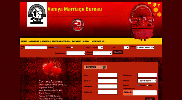 vaniyamarriagebureau.com