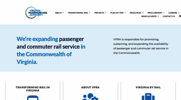 vapassengerrailauthority.org