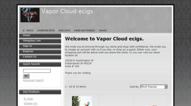 vaporcloudecigs.com