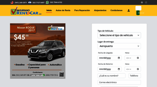 vaqueranorentacar.com