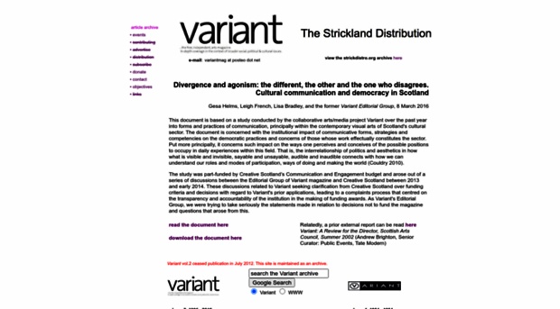 variant.org.uk