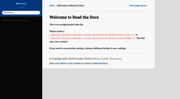 varnish.readthedocs.org