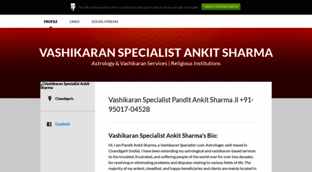 vashikaranspecialistankitsharma.brandyourself.com