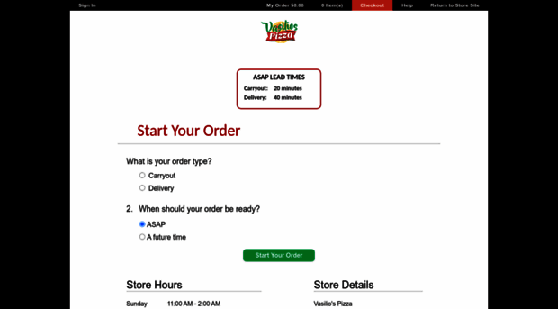 vasiliospizza.cuteorder.com