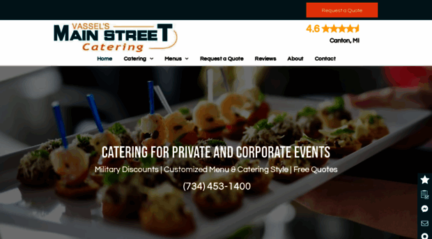 vasselsmainstcatering.com