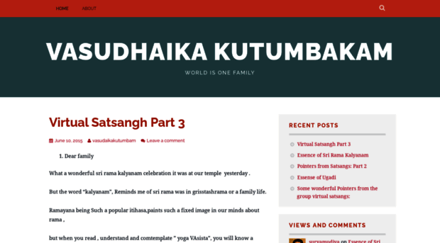 vasudaikakutumbam.wordpress.com