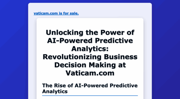 vaticam.com