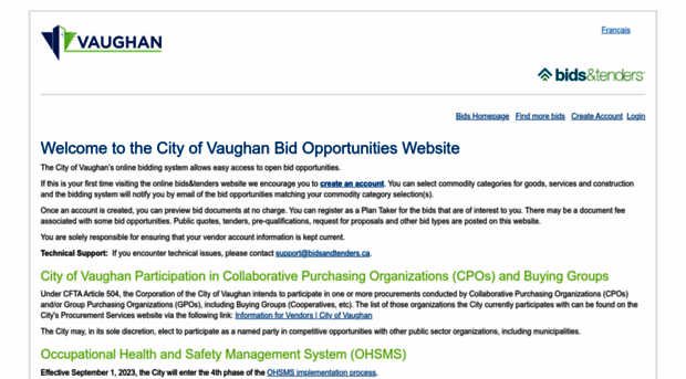 vaughan.bidsandtenders.ca