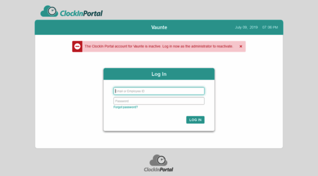 vaunte.clockinportal.com