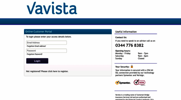 vavista.opencustomerportal.co.uk