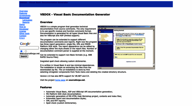 vbdox.sourceforge.net
