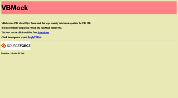 vbmock.sourceforge.net