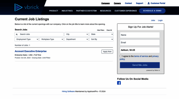 vbrick.applicantpro.com