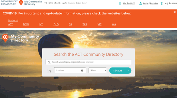 vc-act.mycommunitydirectory.com.au