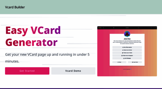 vcardbuilder.io