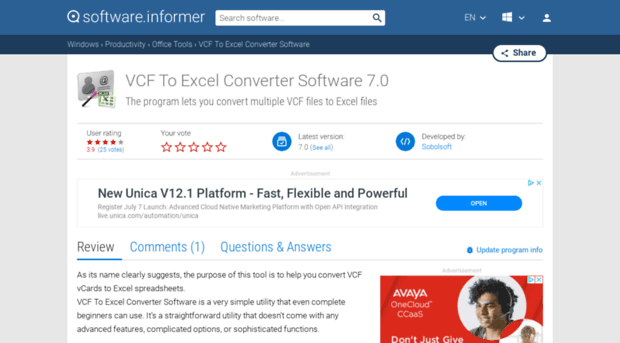 vcf-to-excel-converter-software.software.informer.com