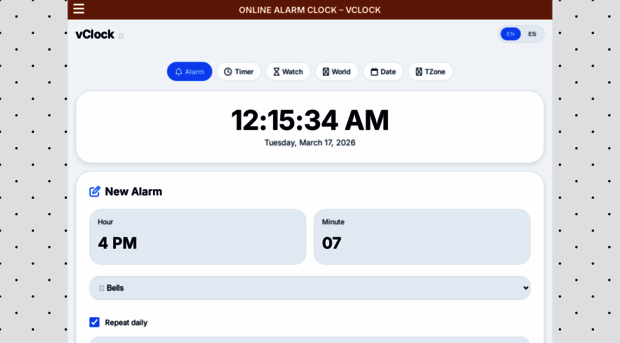 vclock.info