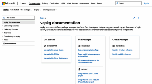 vcpkg.readthedocs.io