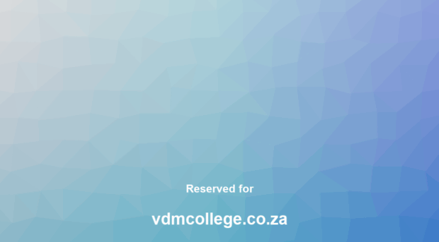 vdmcollege.co.za