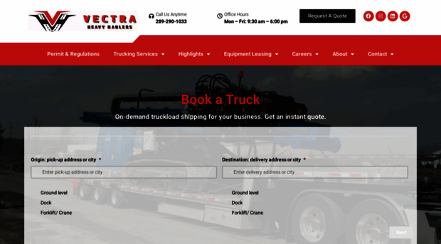 vectraheavyhaulers.com