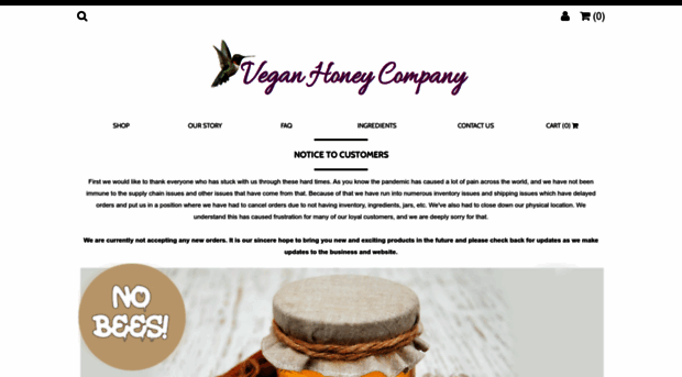 veganhoneycompany.com