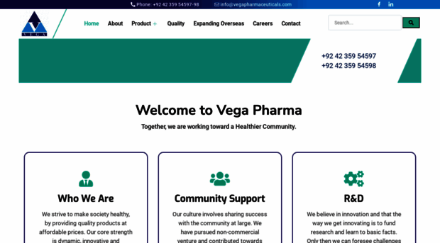 vegapharmaceuticals.com