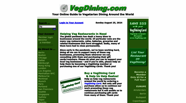 vegdining.com