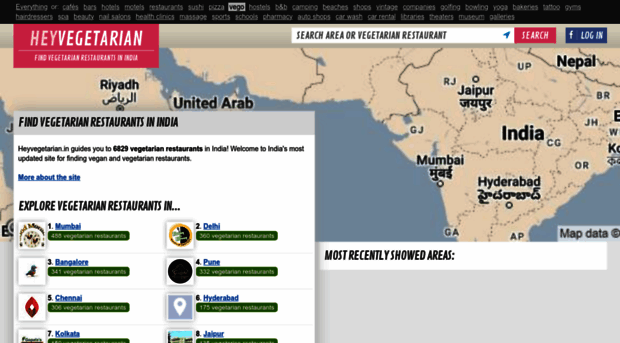 vegetarian.heyplaces.in