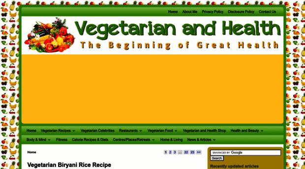 vegetarianandhealth.com