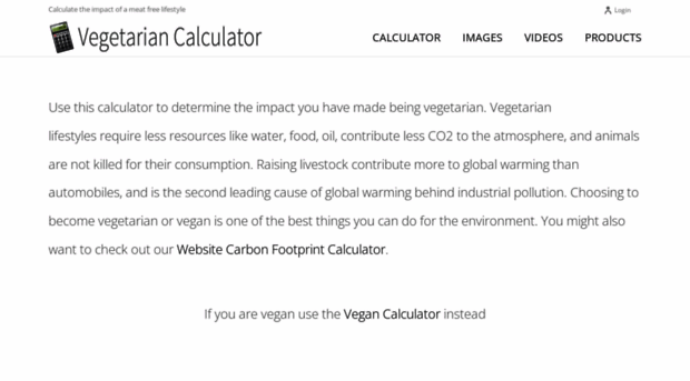 vegetariancalculator.com