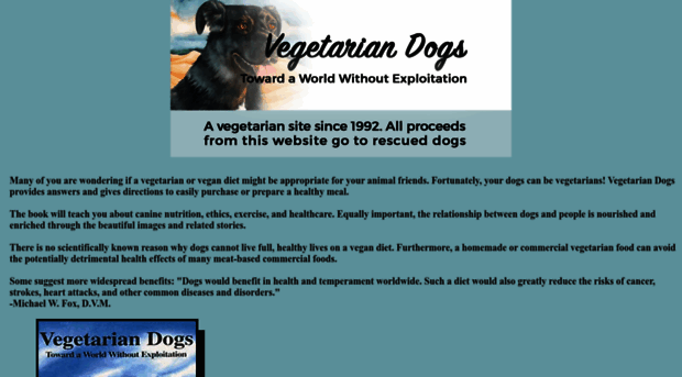 vegetariandogs.com