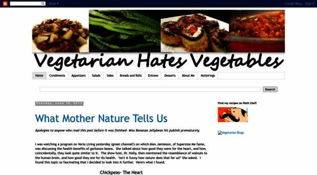 vegetarianhatesvegetables.blogspot.com