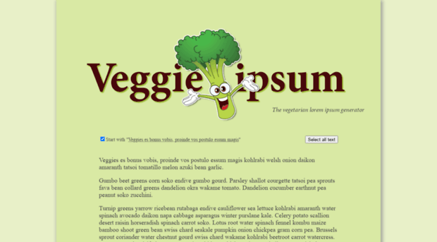 veggieipsum.com