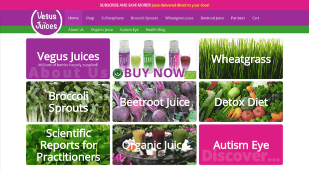 vegusjuices.com