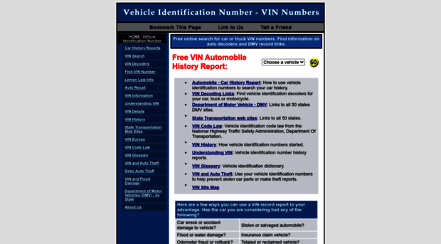 vehicleidentificationnumbers.com