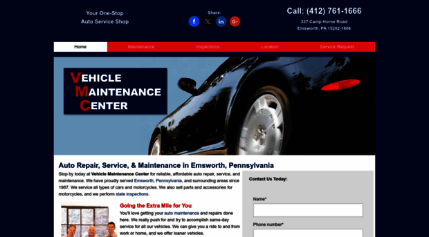 vehiclemaintenancecenterpa.com