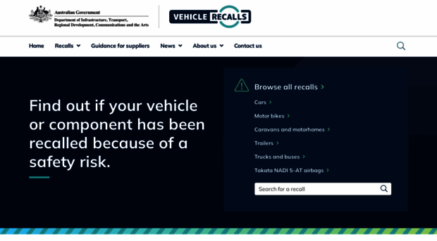 vehiclerecalls.gov.au