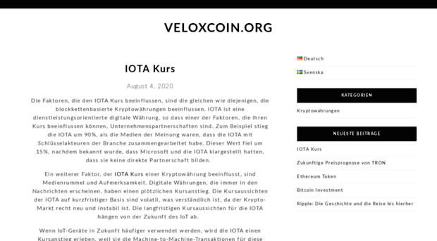 veloxcoin.org