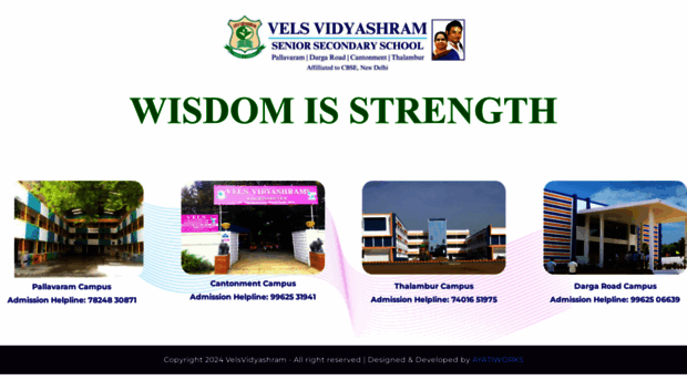 velsvidyashram.ac.in